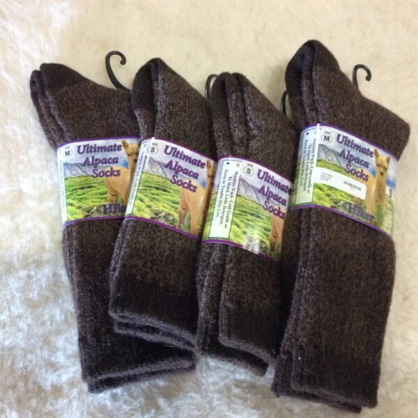 The Alpaca Guy Hiker/Boot Sock - Cocoa