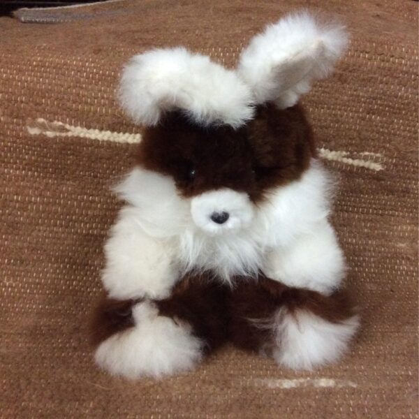 alpaca bunny brown and white