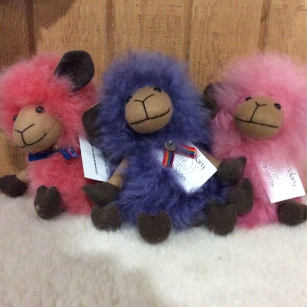 alpaca monkey pink and purple