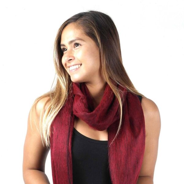 Alpaca Scarf - Sapphire Red