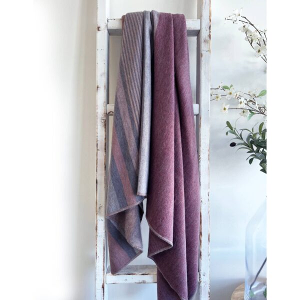 Alpaca Throw - Cranberry