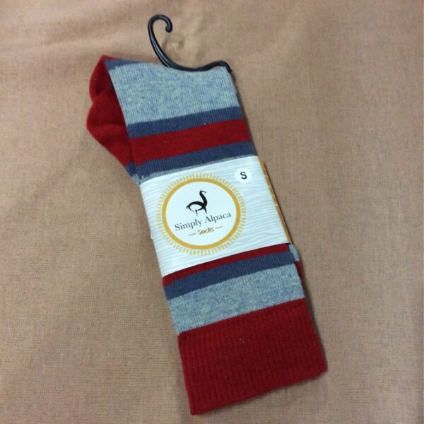 alpaca dress sock stripe