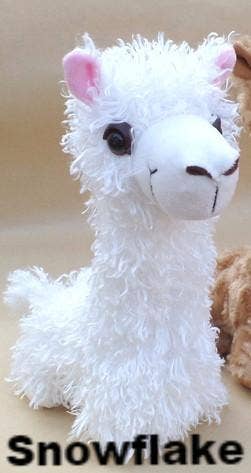 faux alpaca white snowflake