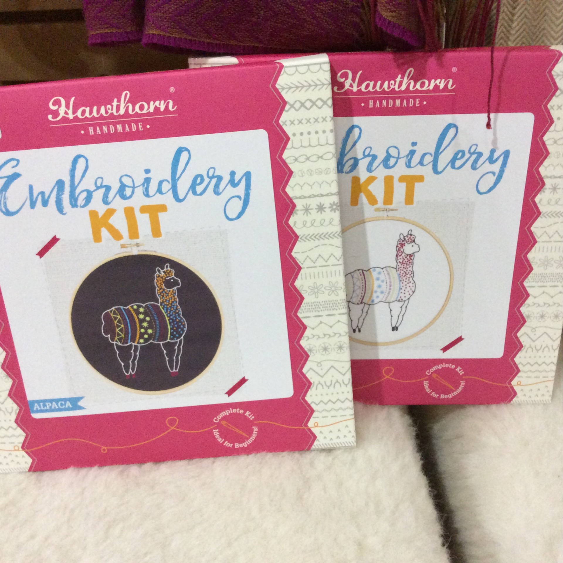 embroidery kit alpaca
