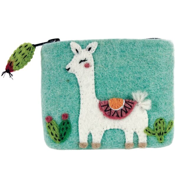 well felted alpaca coin purse