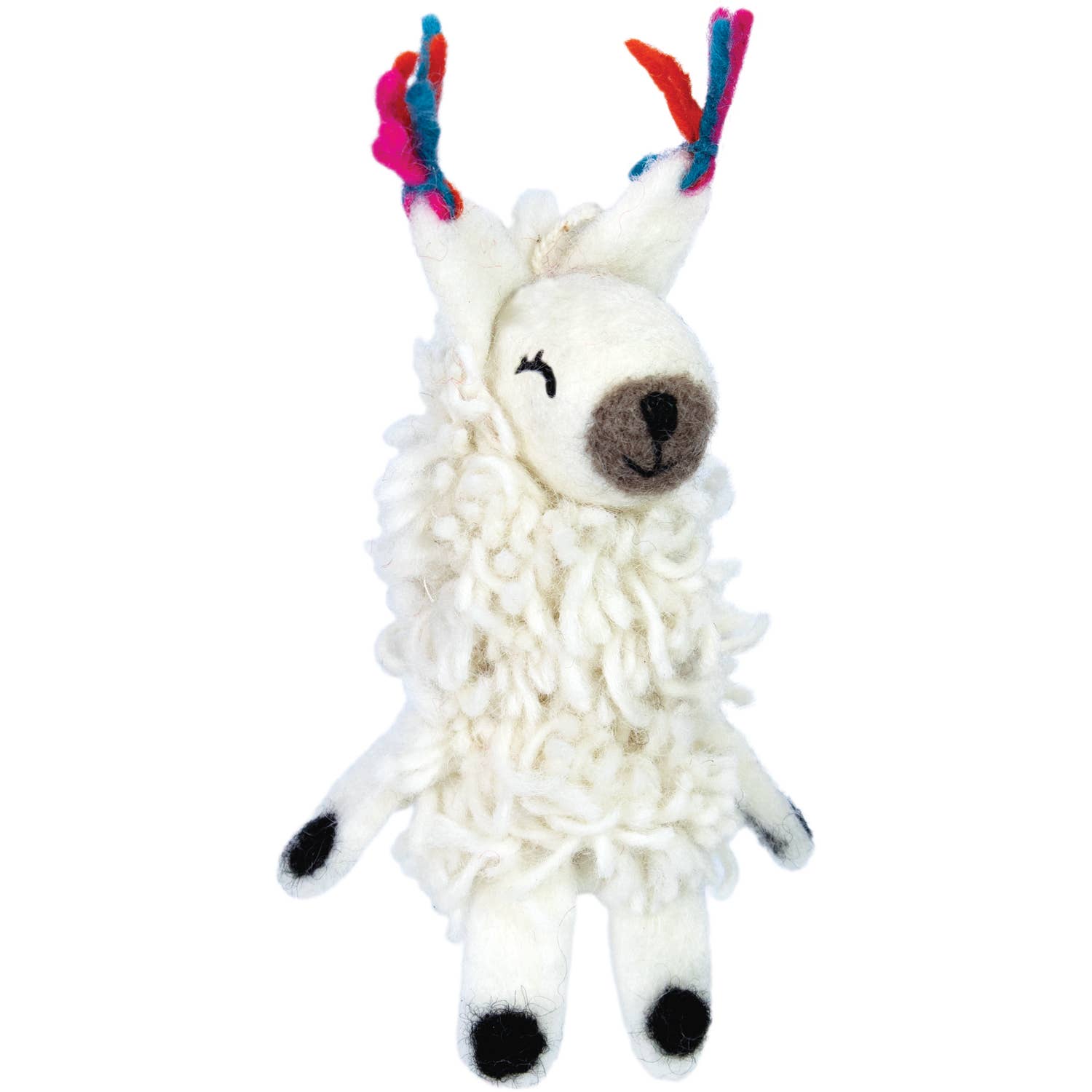 alpaca finger puppet