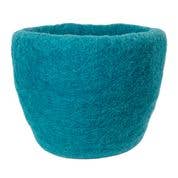 alpaca Turquoise textured pot or container
