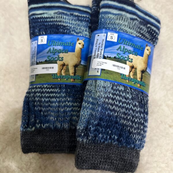 alpaca sock blue