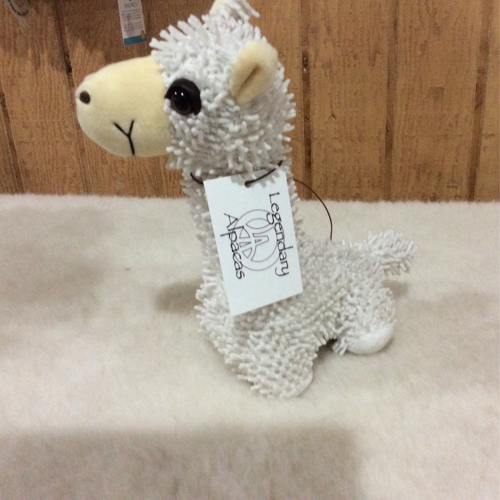 alpaca faux stuffy white