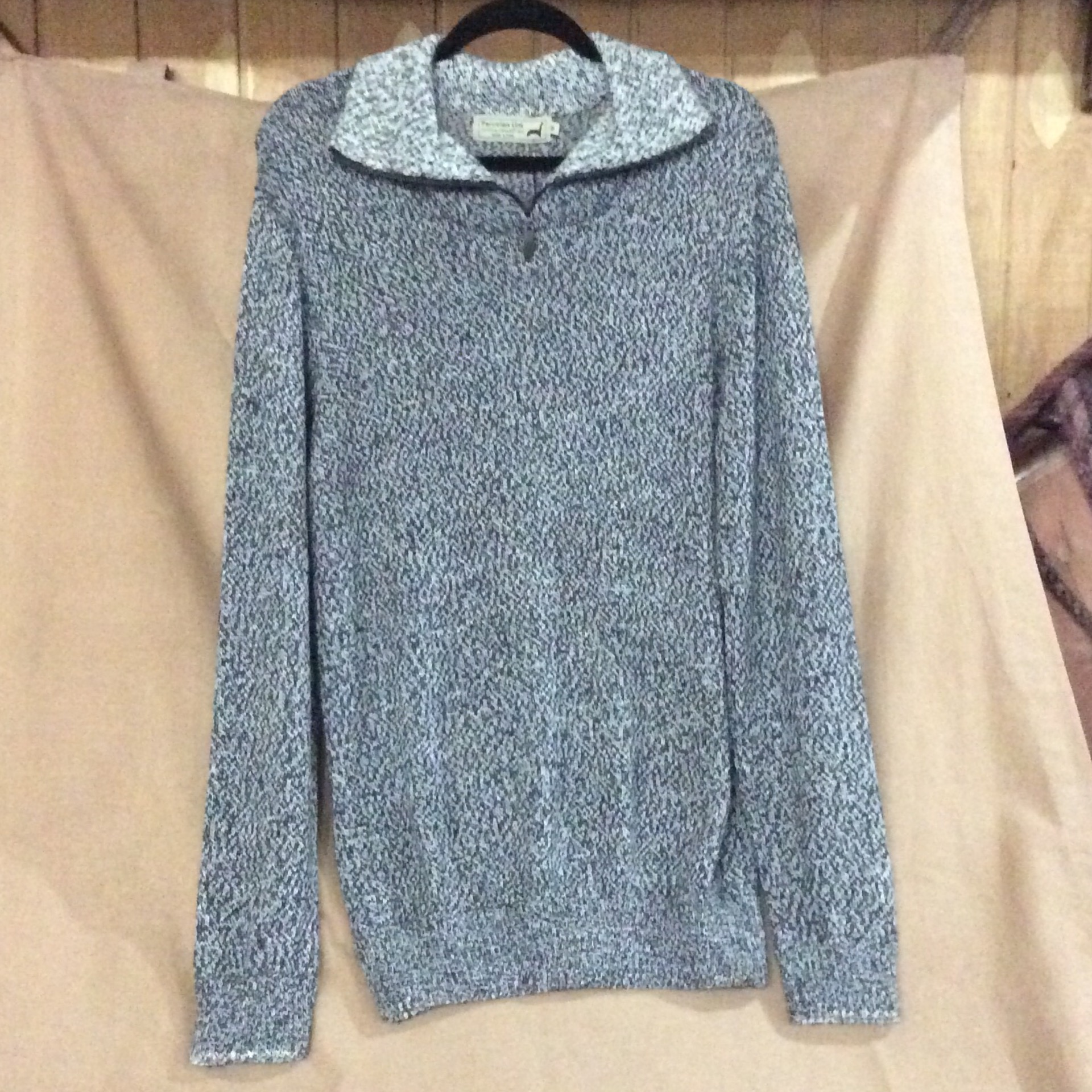 Alpaca mens sweater gray
