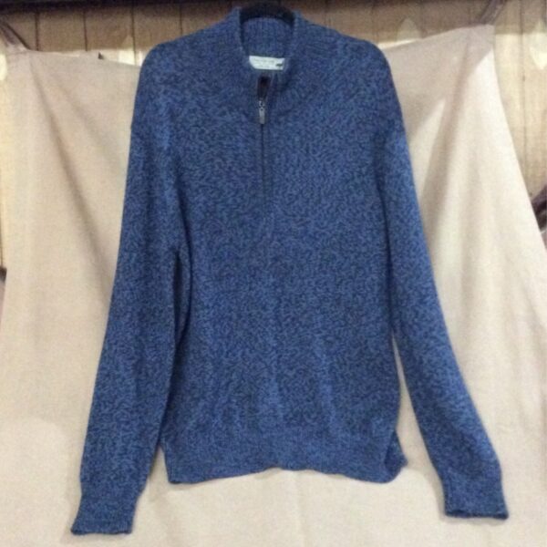 Mens 1/2 Zip Sweater - Midnight Blue