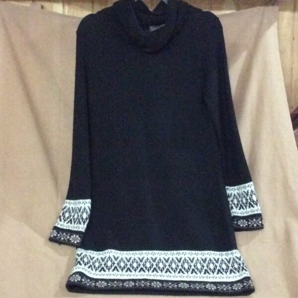 alpaca dress hanging black mosaic