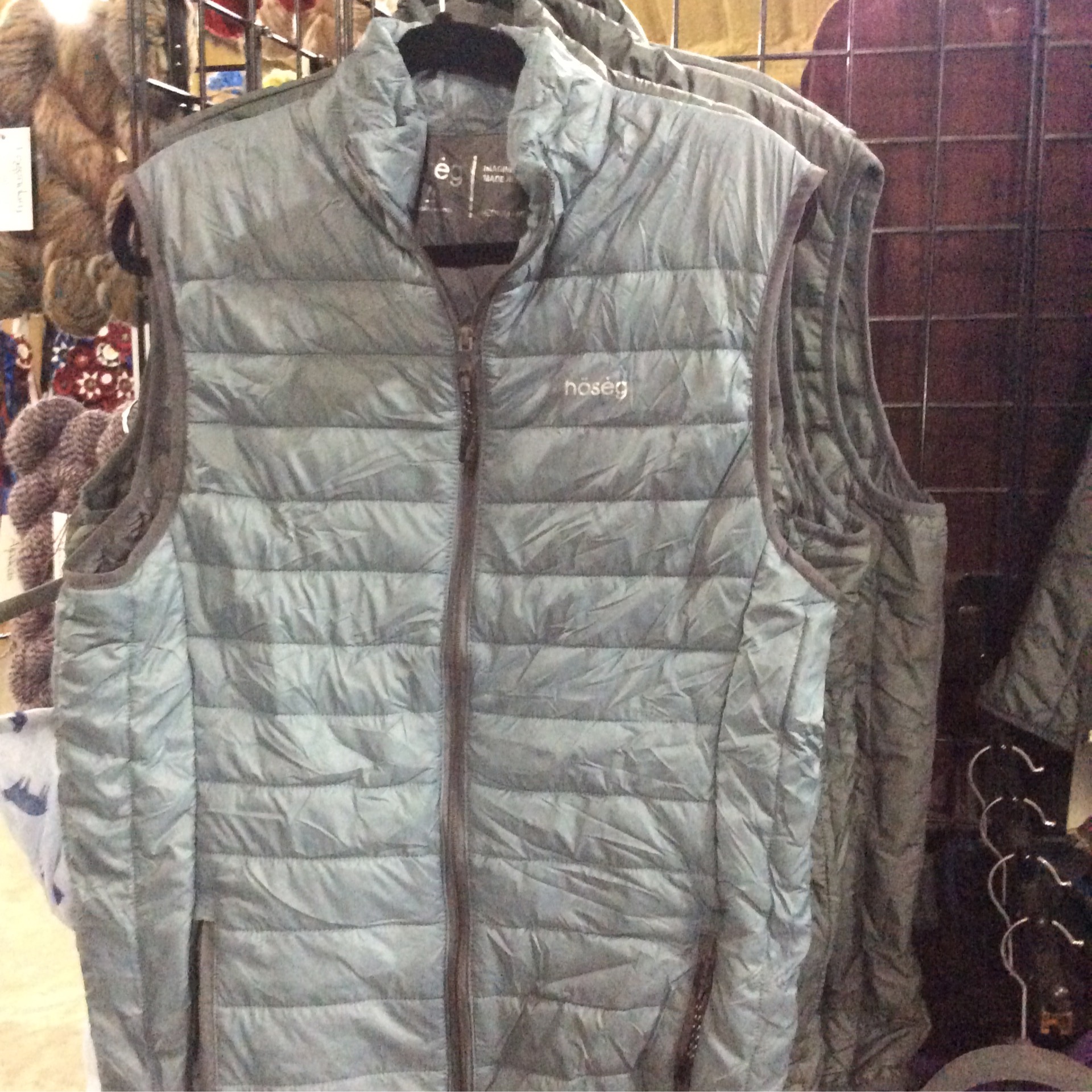 Alpaca fill vest gray
