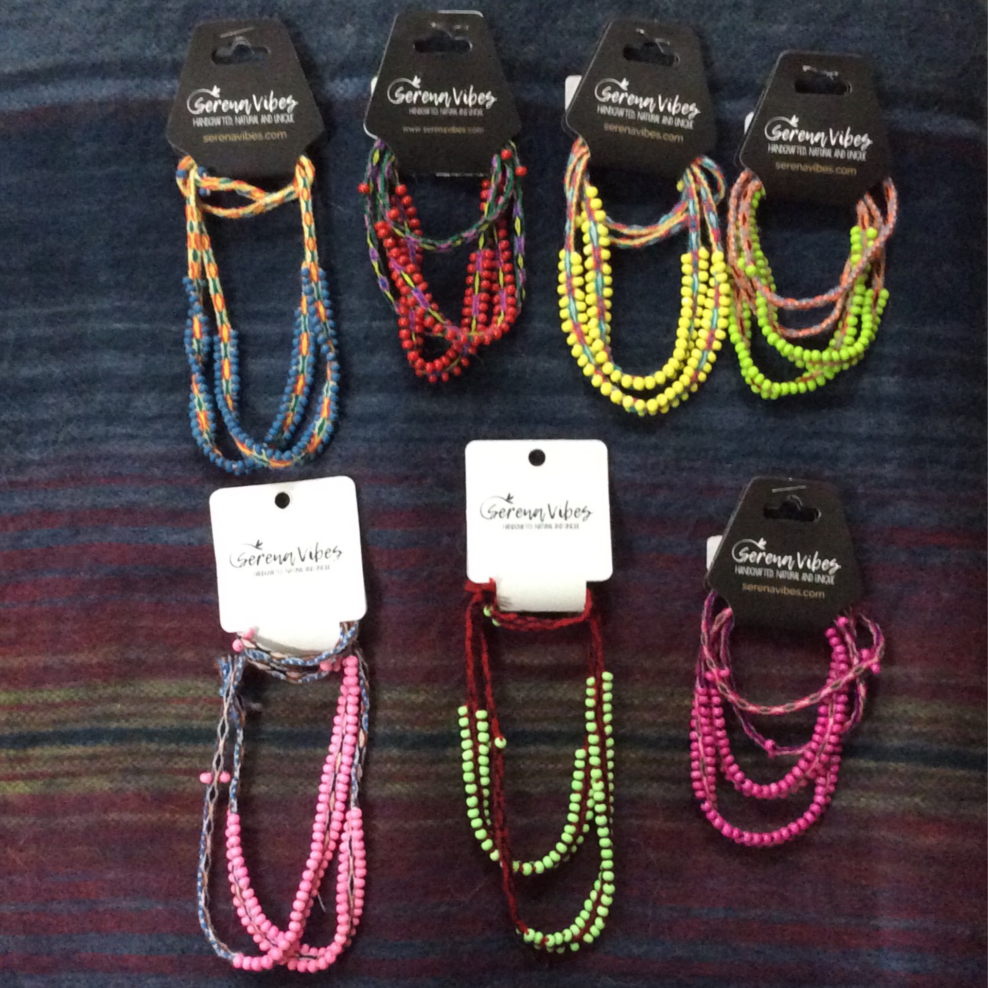 alpaca and beed bracelet multi color