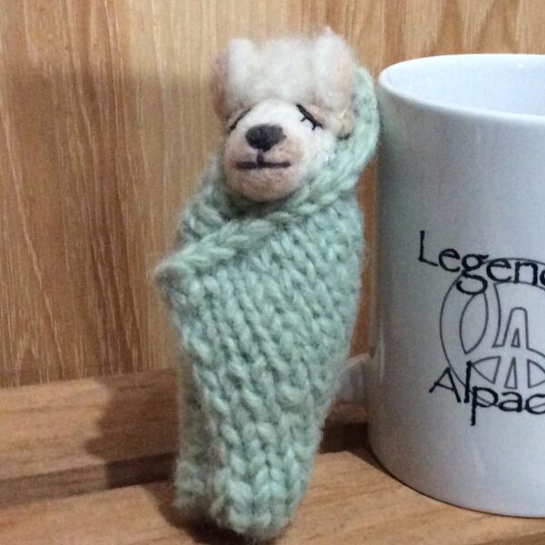 baby alpaca ornament