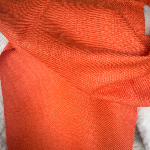 orange alpaca scarf
