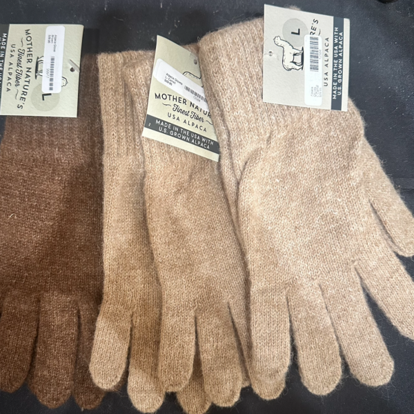alpaca gloves tan