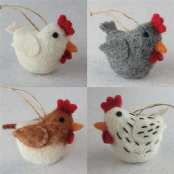 alpaca chicken ornament