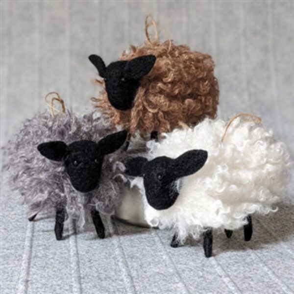 alpaca sheep ornament