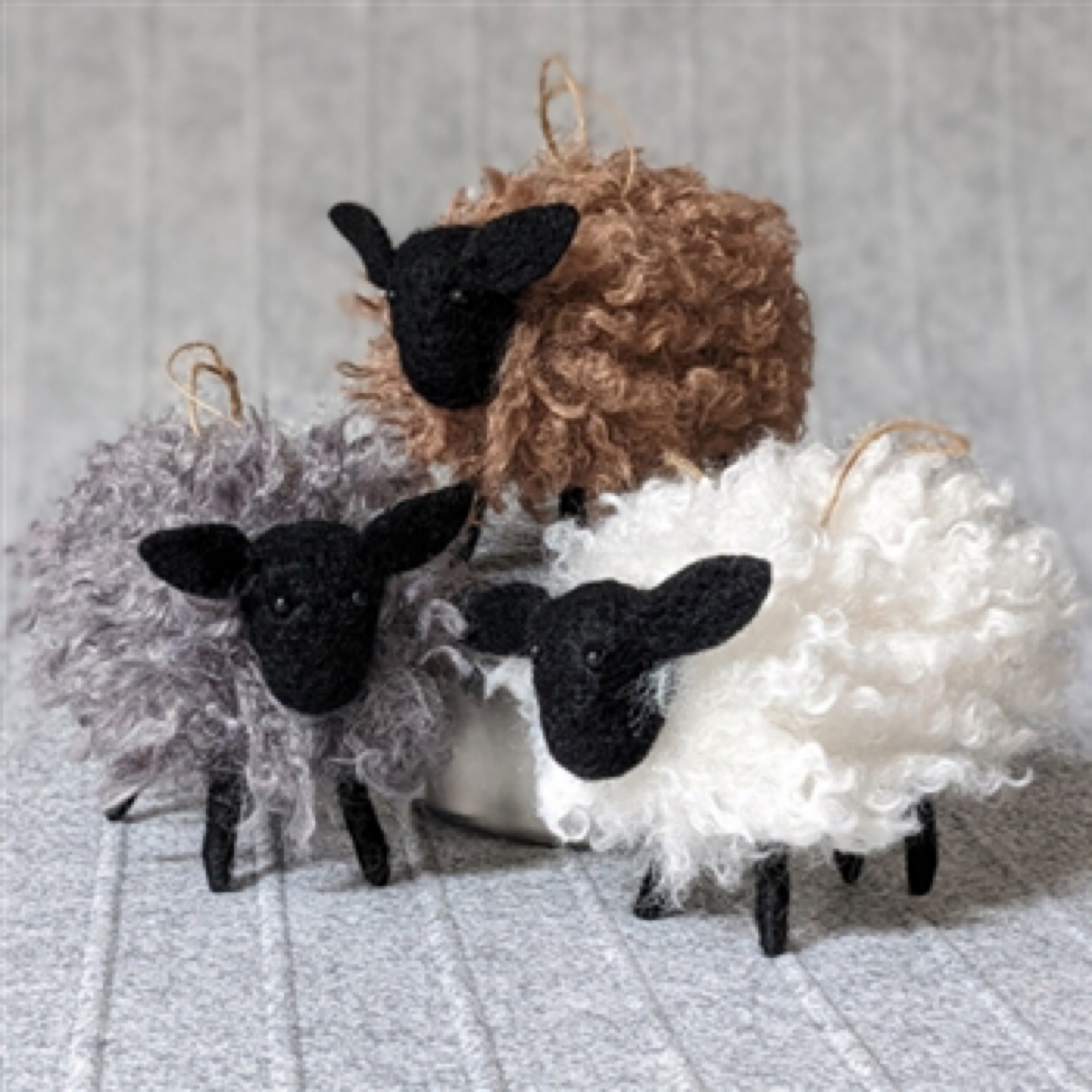 alpaca sheep ornament