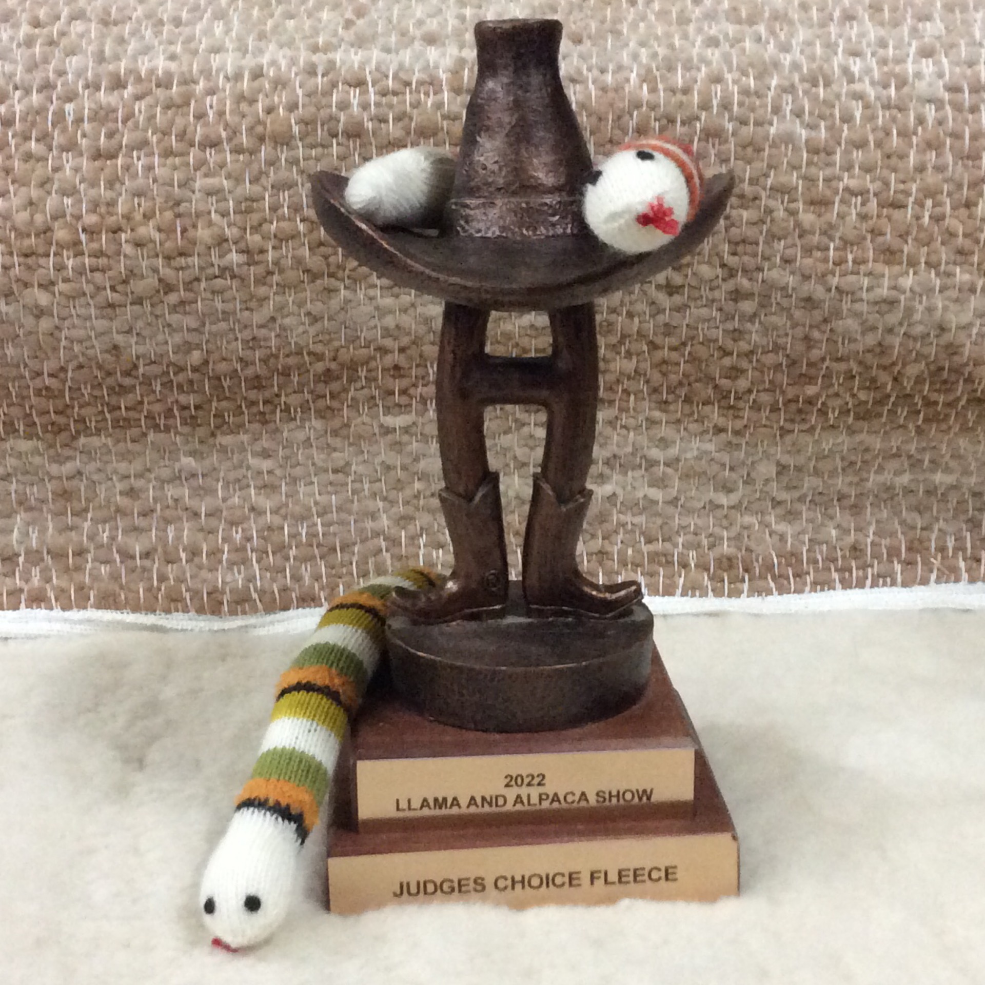 alpaca woven cat toy snake