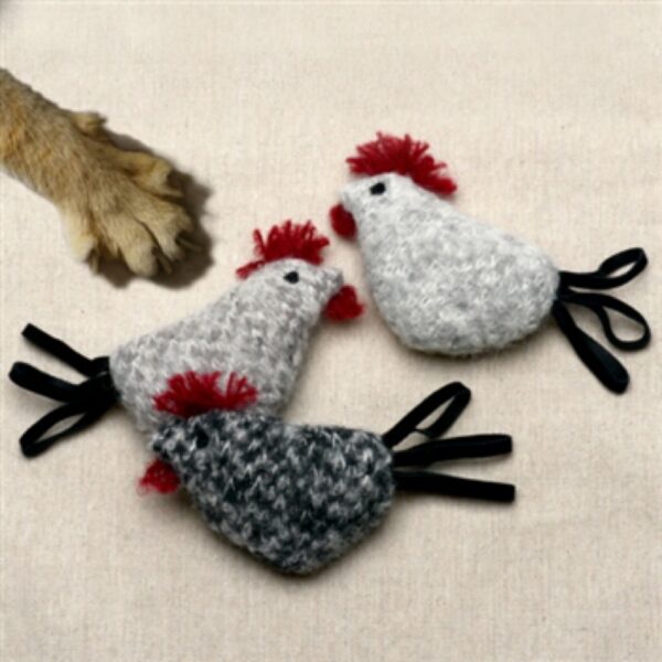 alpaca chicken cat toy