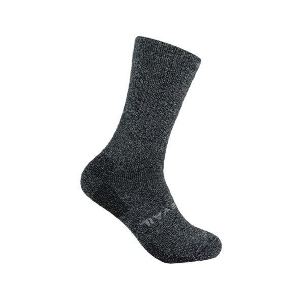 gray alpaca hiking or hunting sock
