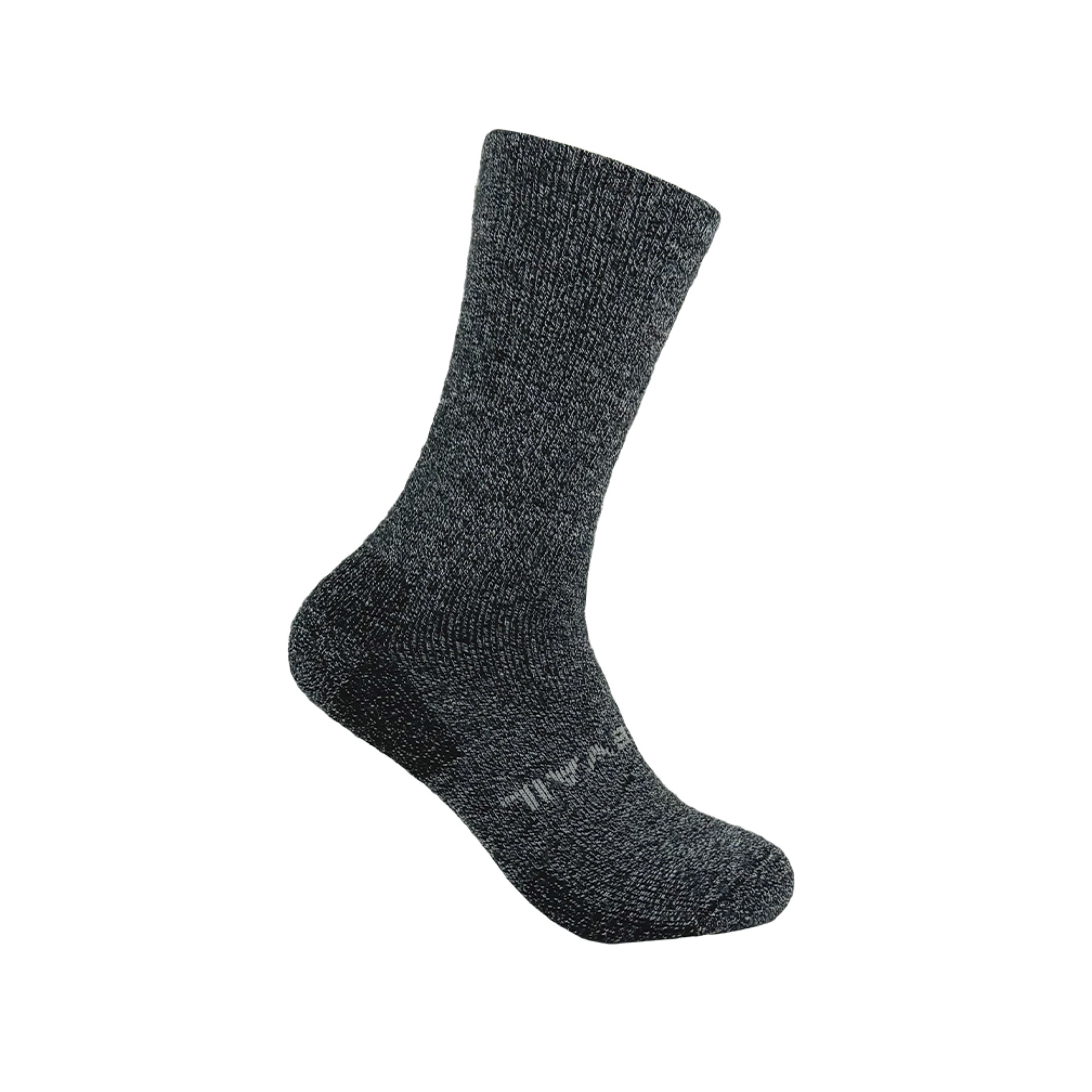 gray alpaca hiking or hunting sock