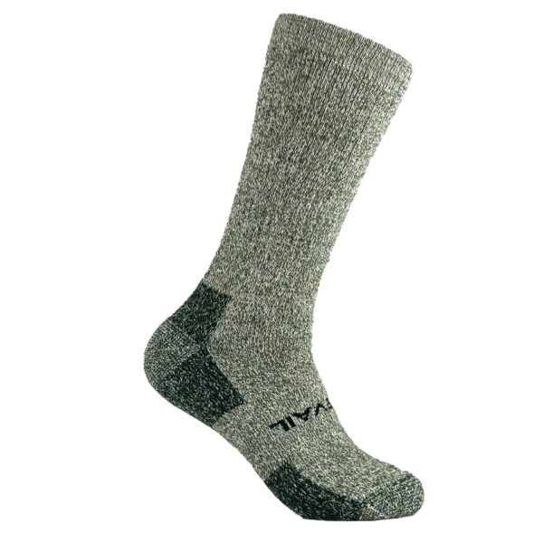 tall brown alpaca hiking or hunting sock