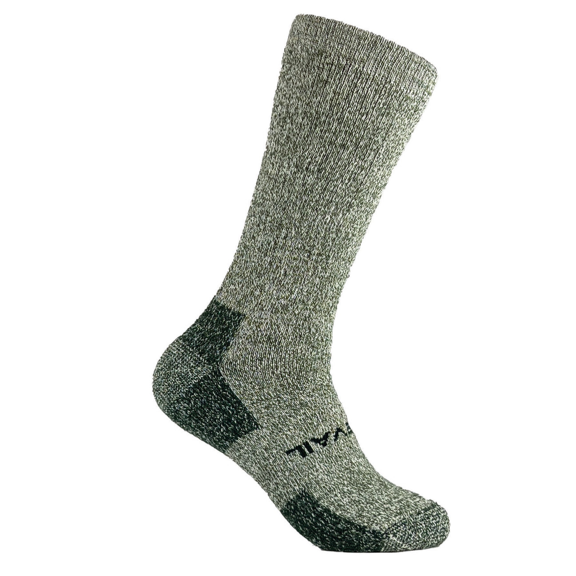 tall brown alpaca hiking or hunting sock