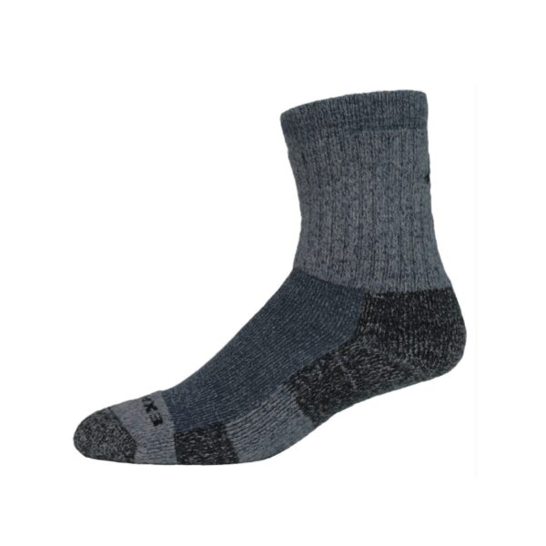 gray alpaca hiking or hunting sock