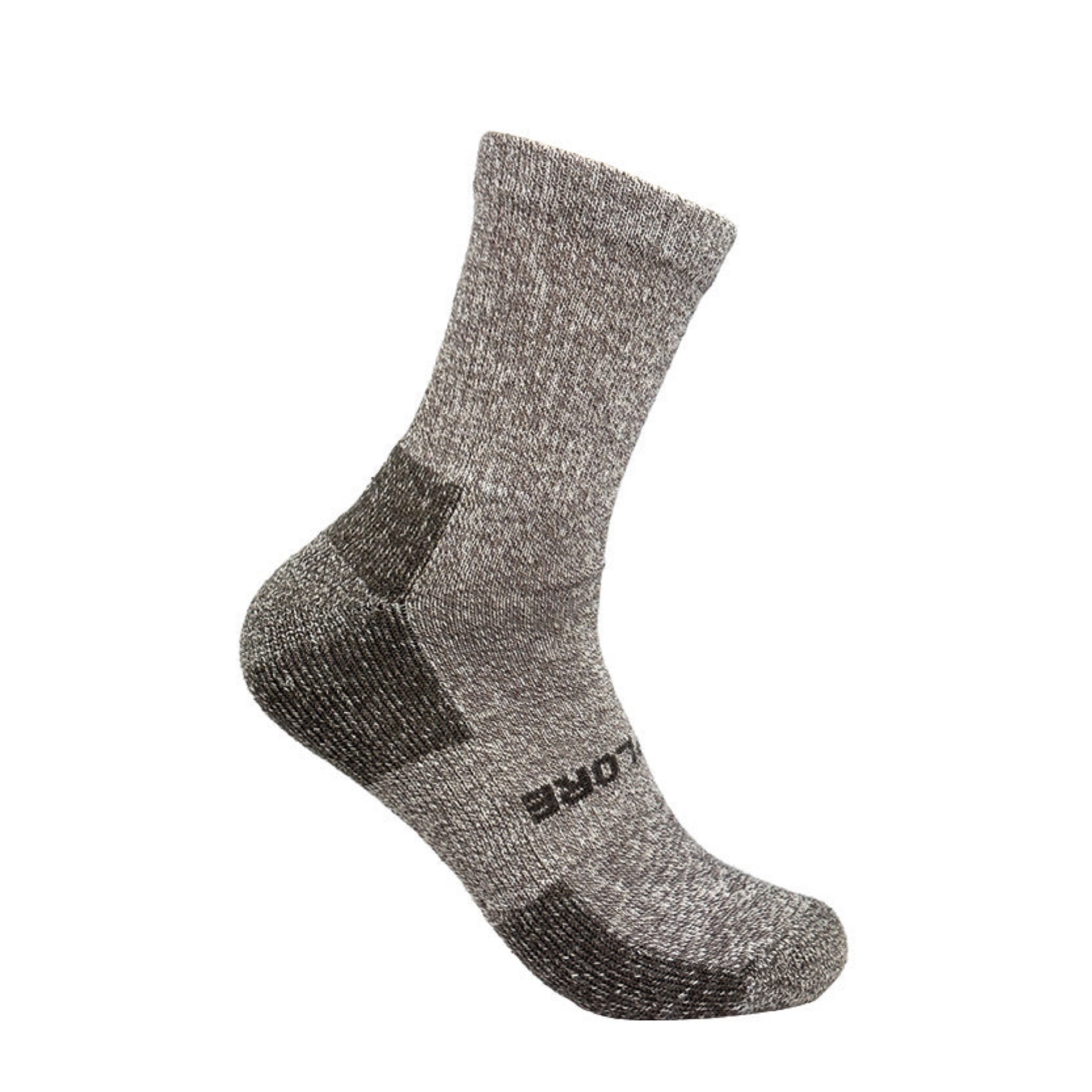 brown alpaca hiking or hunting sock