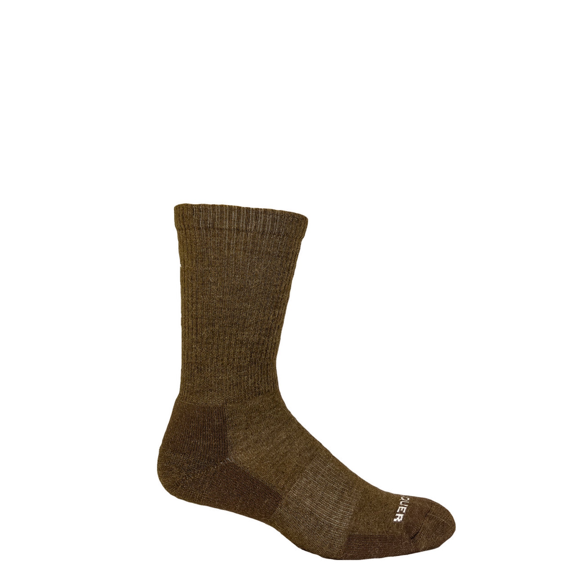 brown alpaca hiking or hunting sock