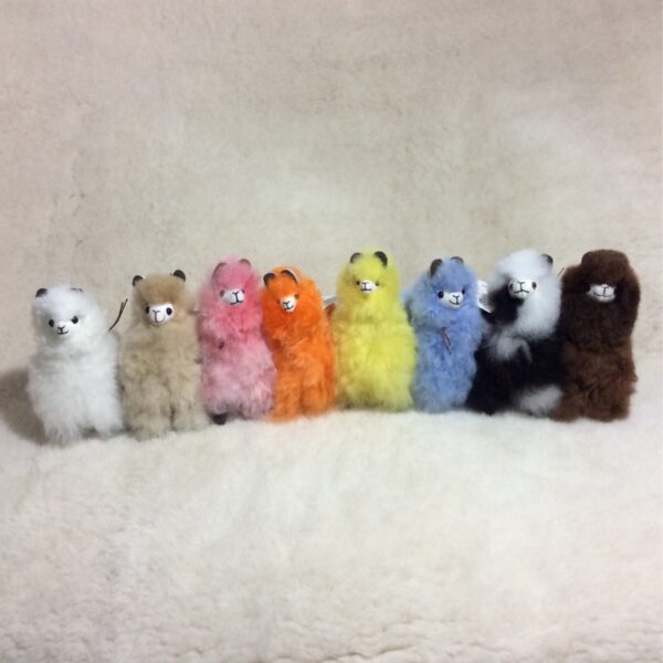 alpaca toy brown, blue, yellow, orange, fawn,white, gray